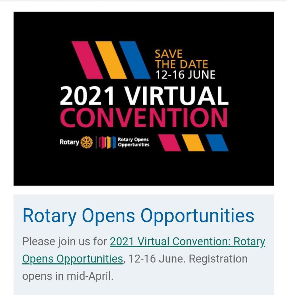 Rotary International 2021 Virtual Convention